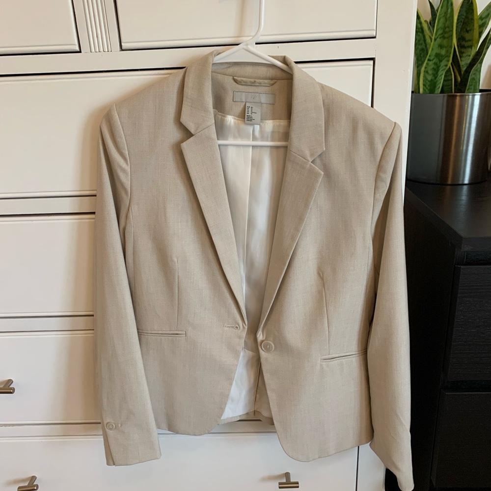 H&M Beige Cream Blazer